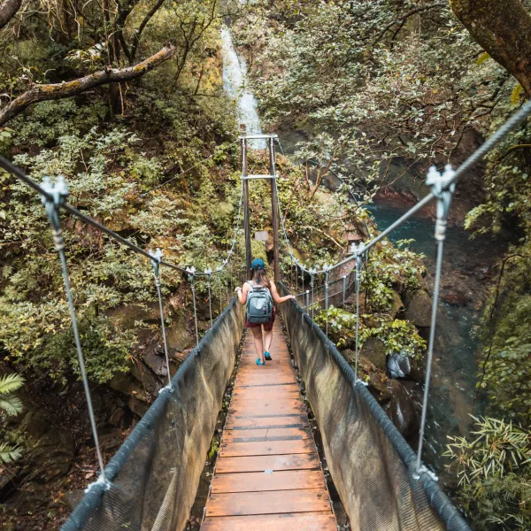 bridge at La Oropendola Waterfall