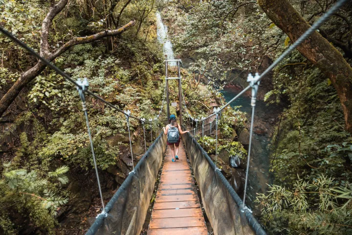 bridge at La Oropendola Waterfall