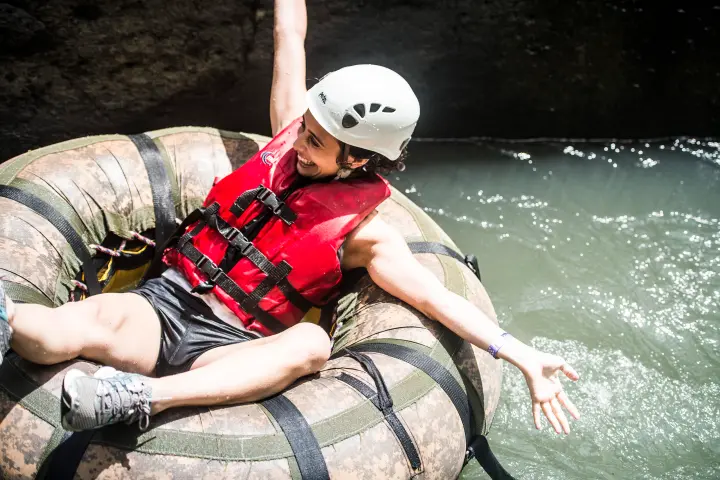 girl tubing