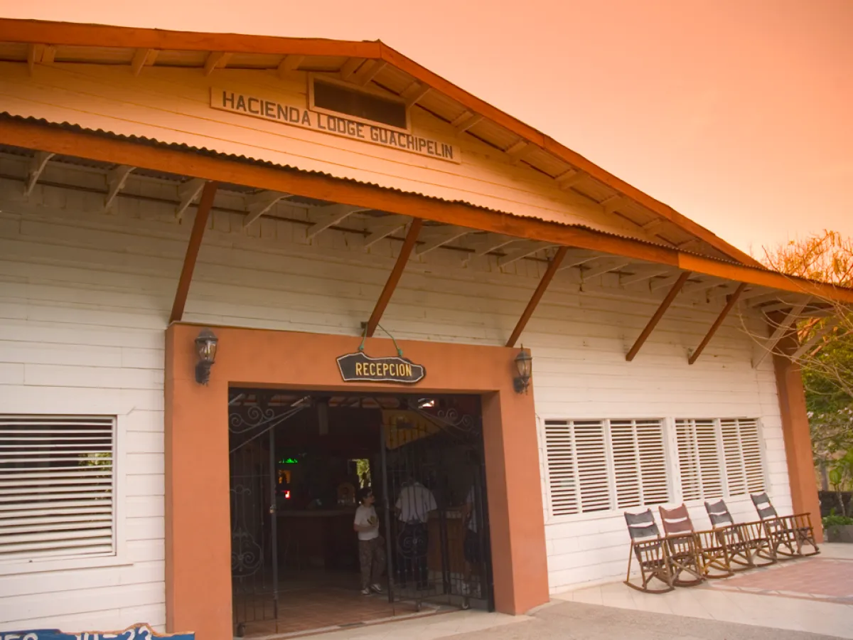 Hacienda Guachipelin reception