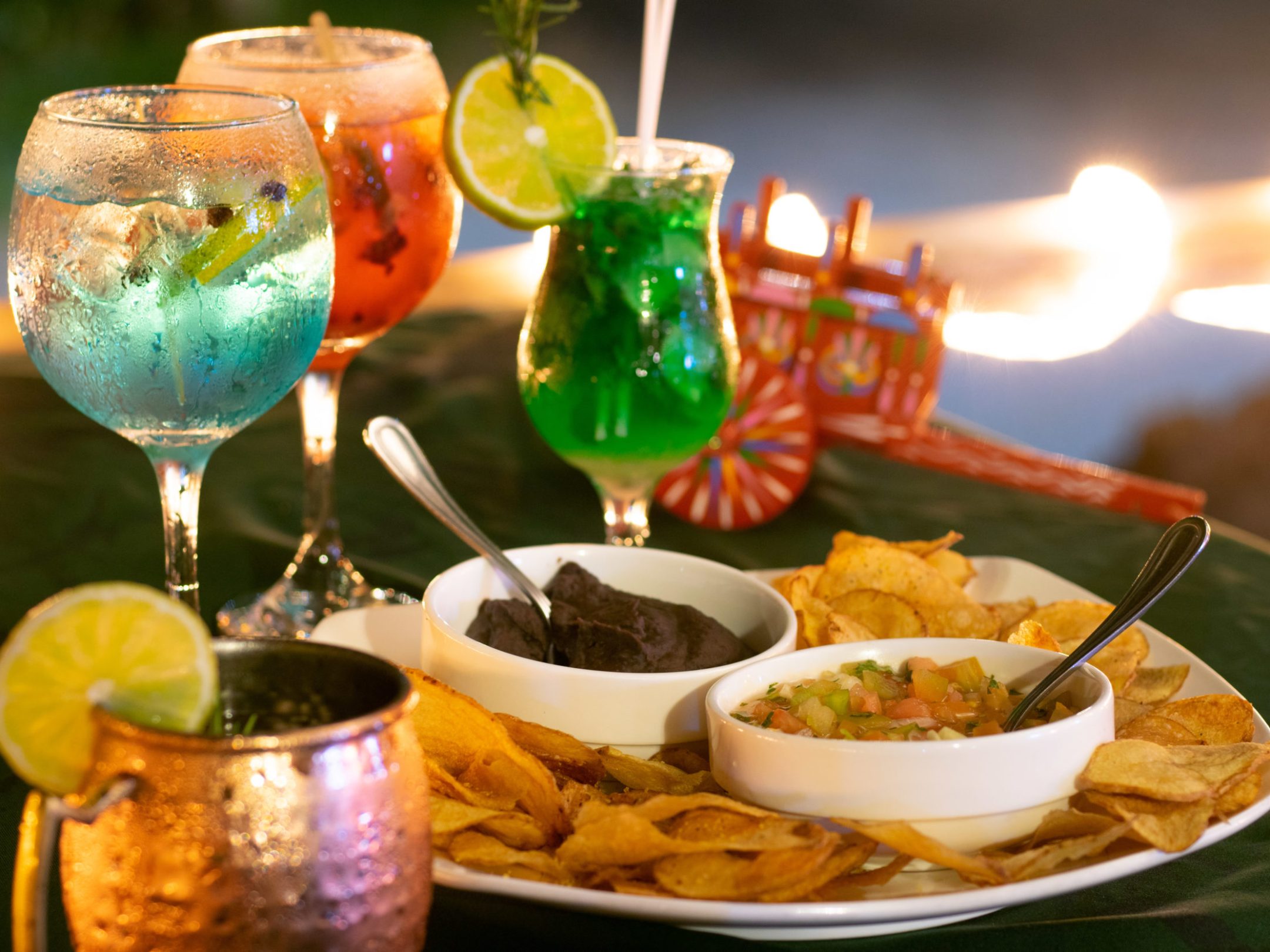 mexican meal & drinks