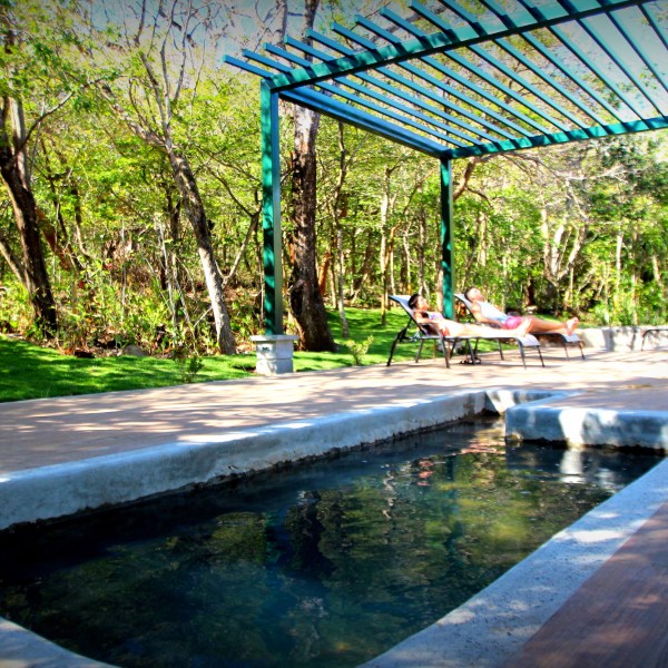 outdoor area of Hotel Hacienda Guachpelin