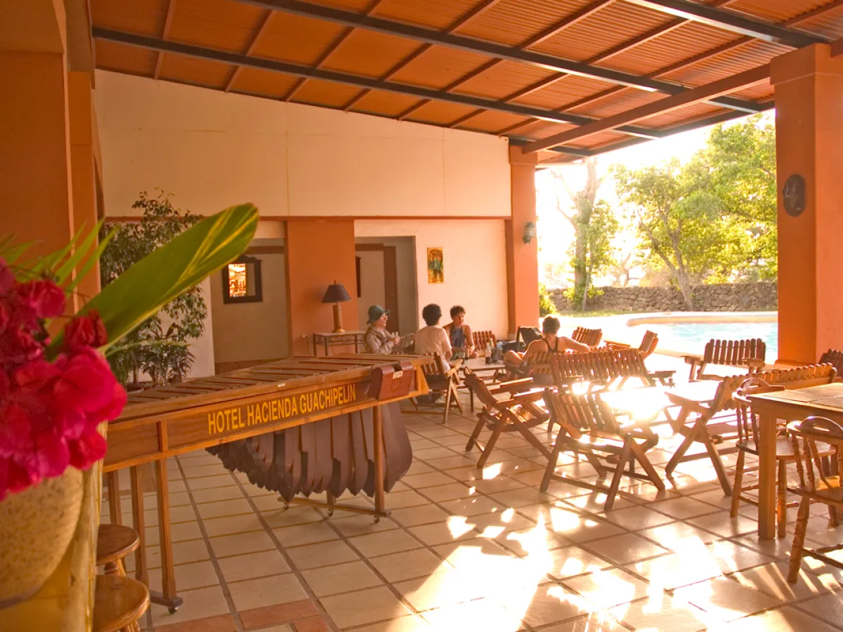 Hacienda Guachipelin outdoor pool area