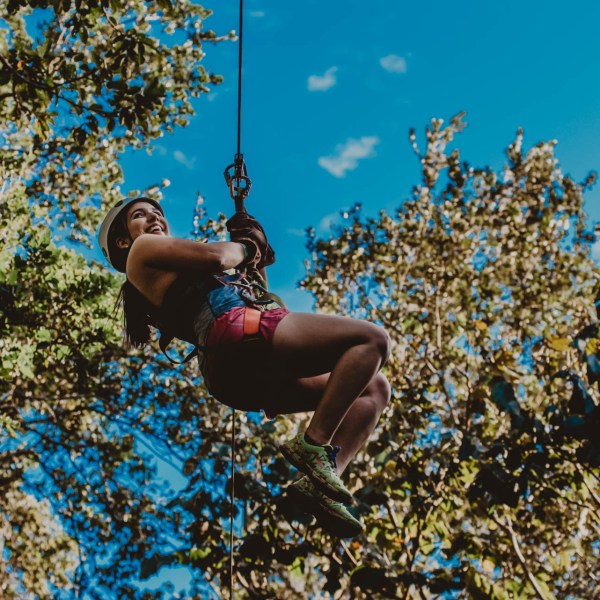 a person jumping up in the air