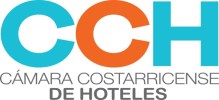 CCH logo in blue and orange, text: Cámara Costarricense de Hoteles.