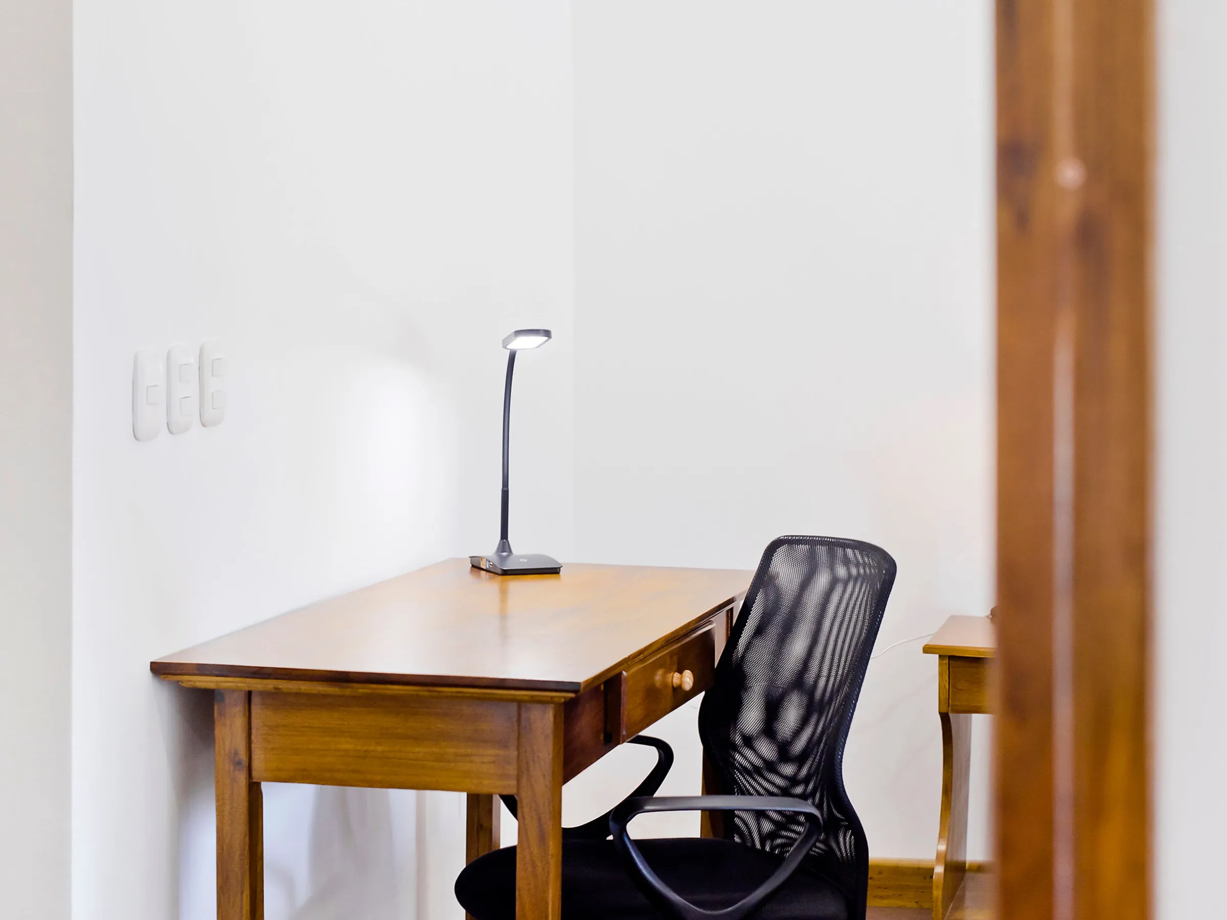 a room with a wooden floor