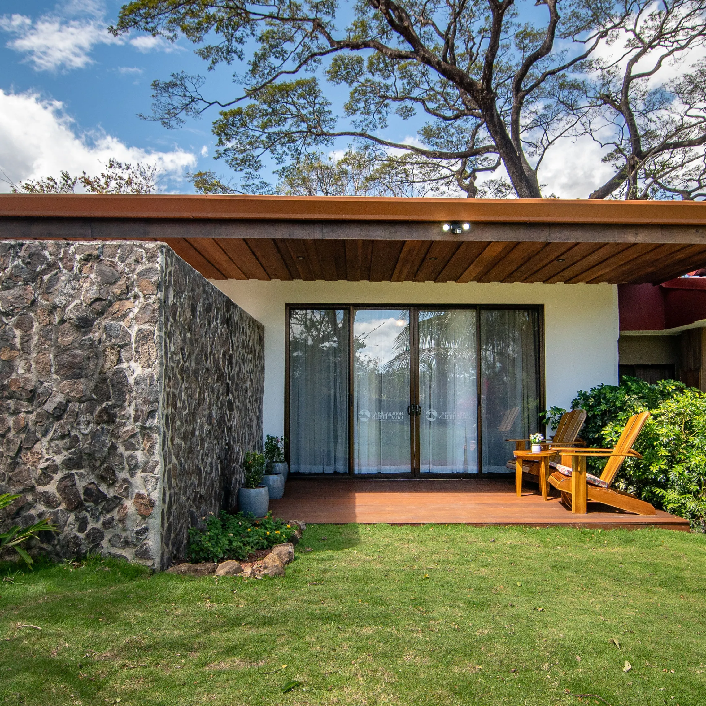 a large lawn in front of a house