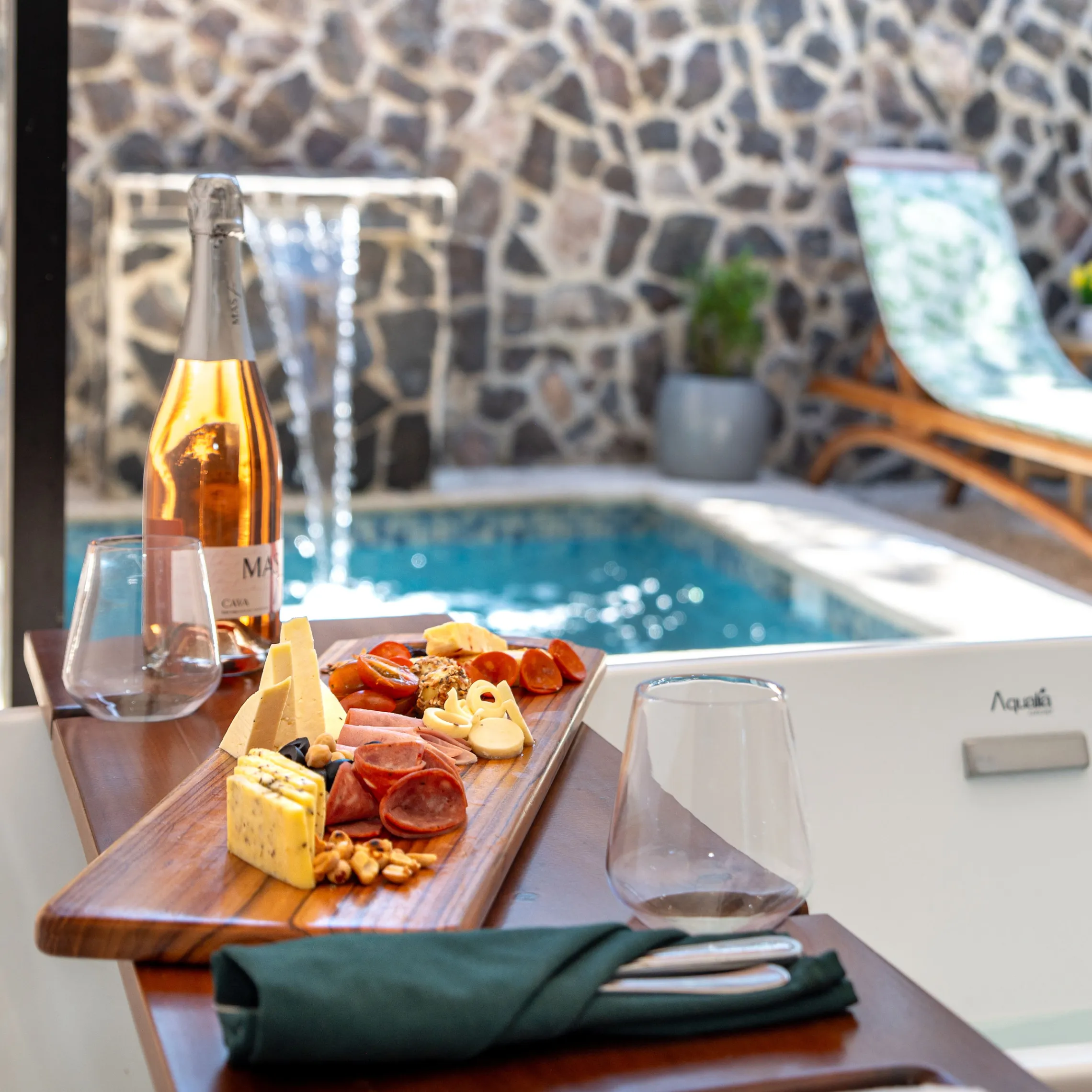 a tray of food on a table