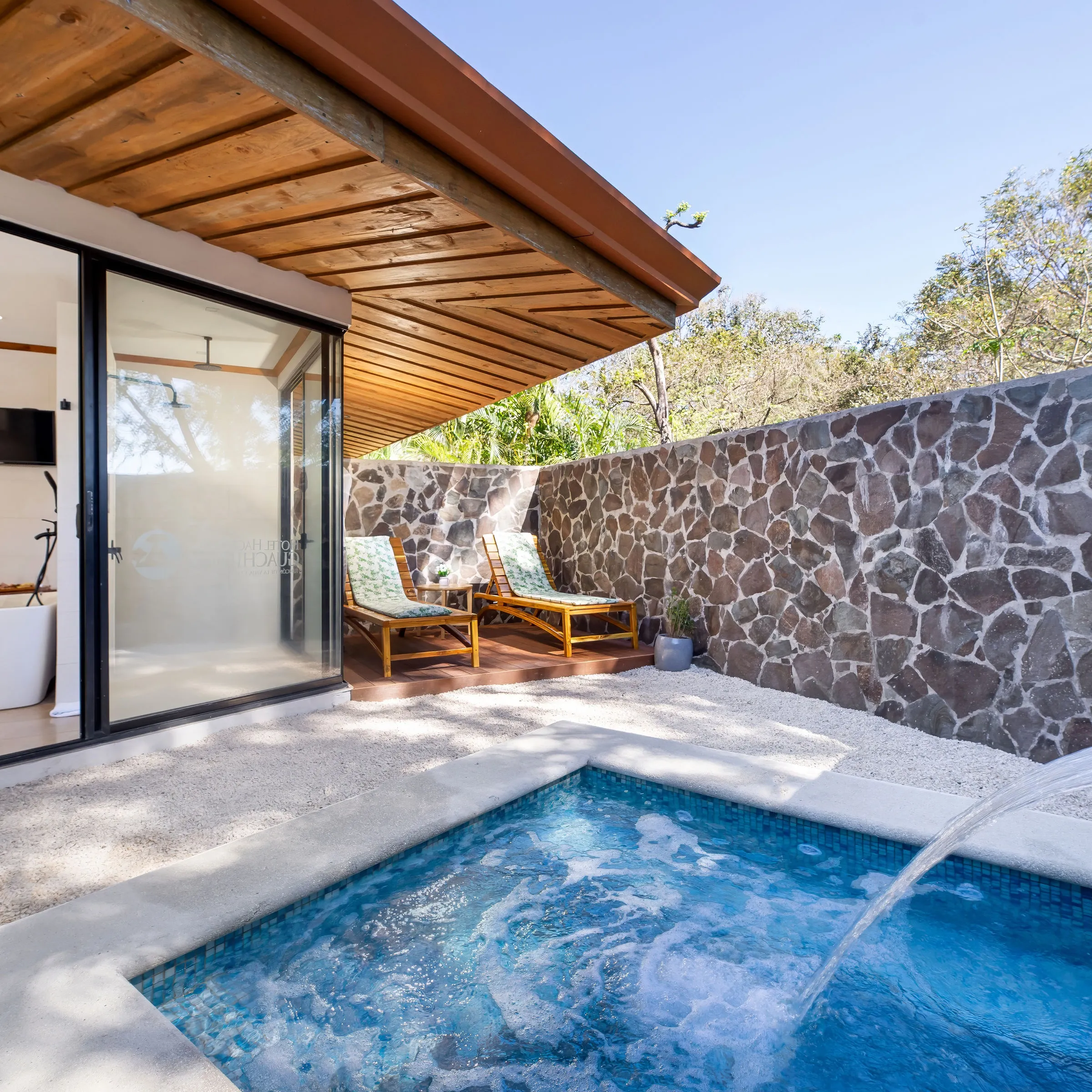 a house with trees in the background