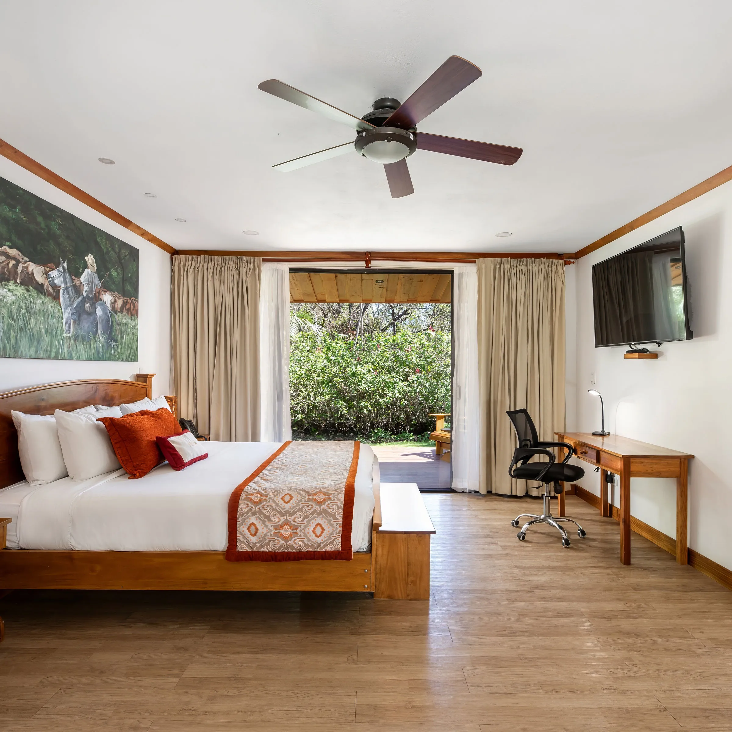 a living room filled with furniture and a fire place