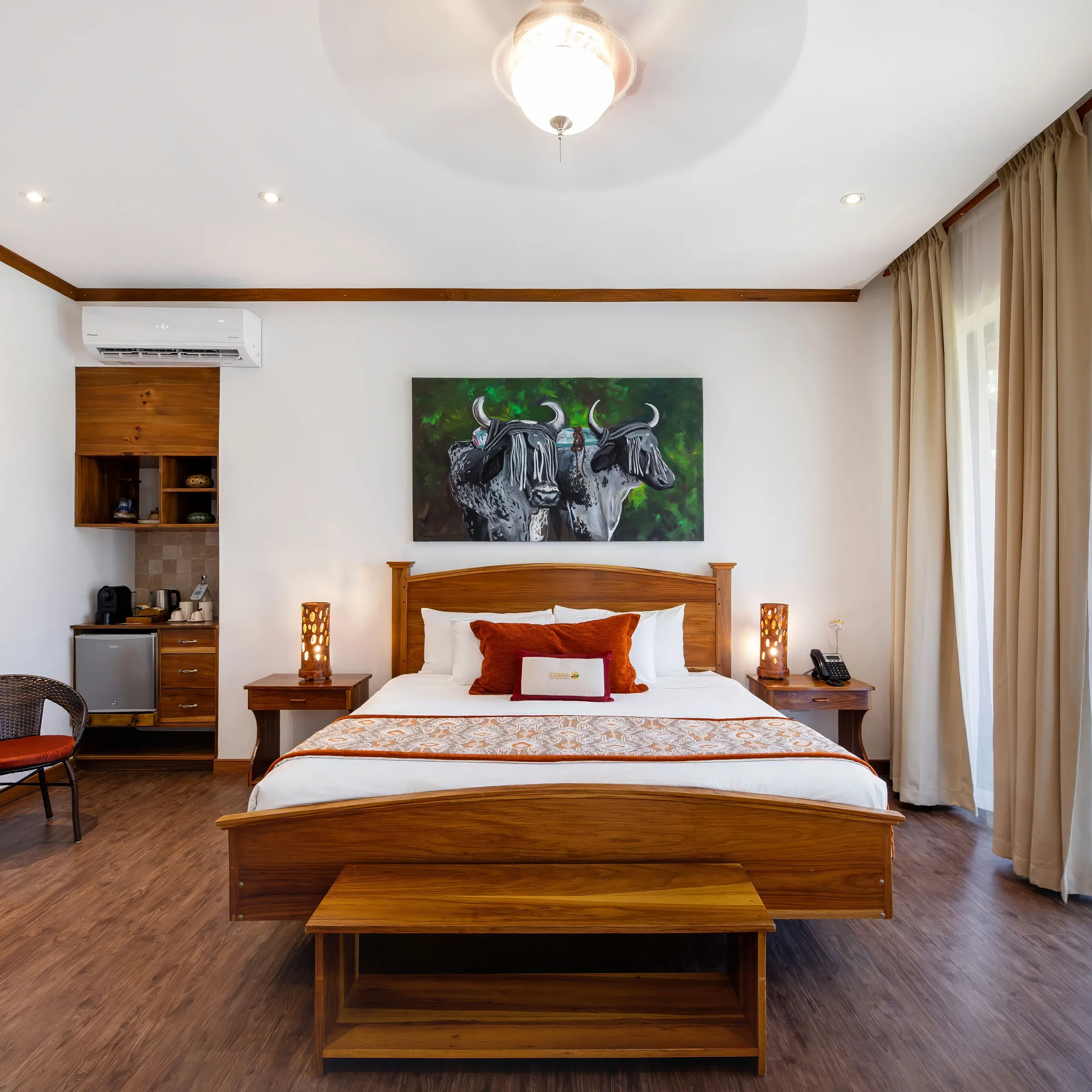 a living room filled with furniture and a fireplace