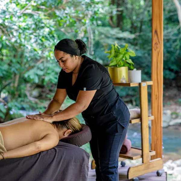 a person sitting on a bench